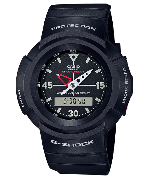 CASIO G-SHOCK AW-500E-1EDR – AW-500 Series Ana-Digi Resin Watch (1989 Reissue)