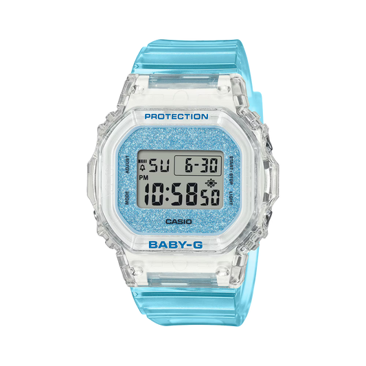 CASIO BABY-G BGD-565GC-2ER – 565 Glitter Crystals Series Digital Watch (Light Blue)