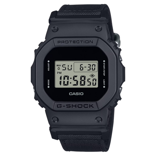 CASIO G-SHOCK DW-5600BCE-1ER – The Origin Series Digital Watch (Black Cordura Eco Fabric Strap)